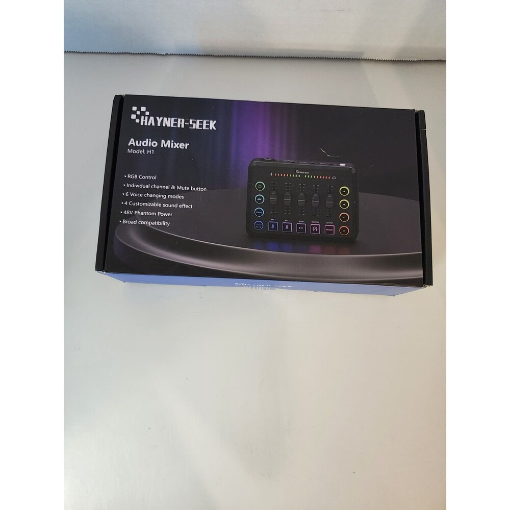 Brand New Hayner-seek Audio Mixer Model:H1 Has Rgb Control. Broad Compatibility